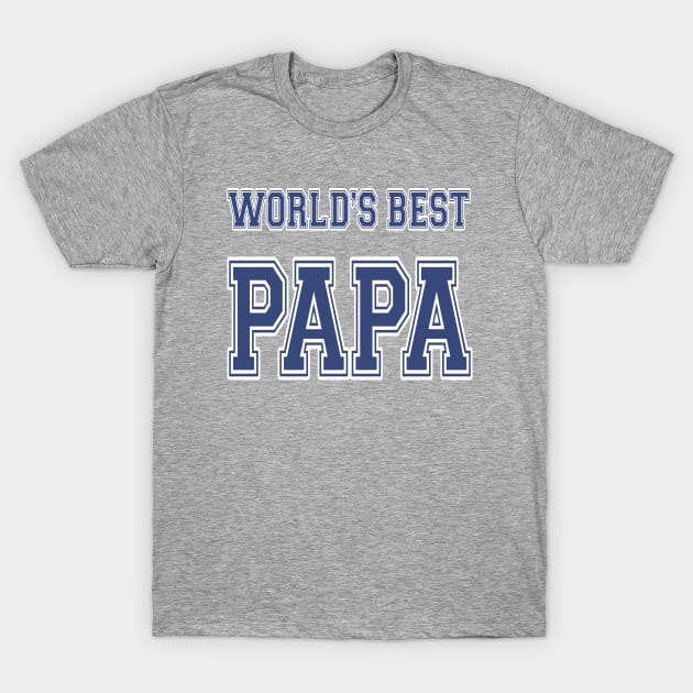 World's Best Papa Athletic T-Shirt by JerryWLambert